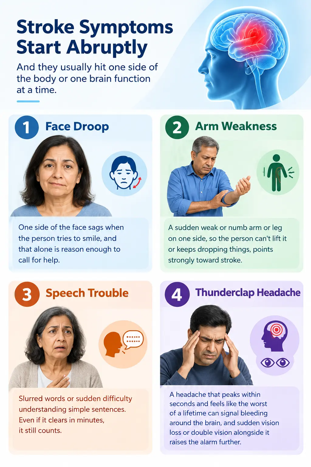 Stroke Symptoms Four Warning Signs