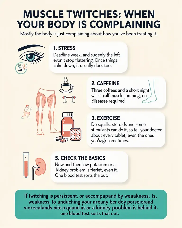 Muscle Twitches when your body is complaning